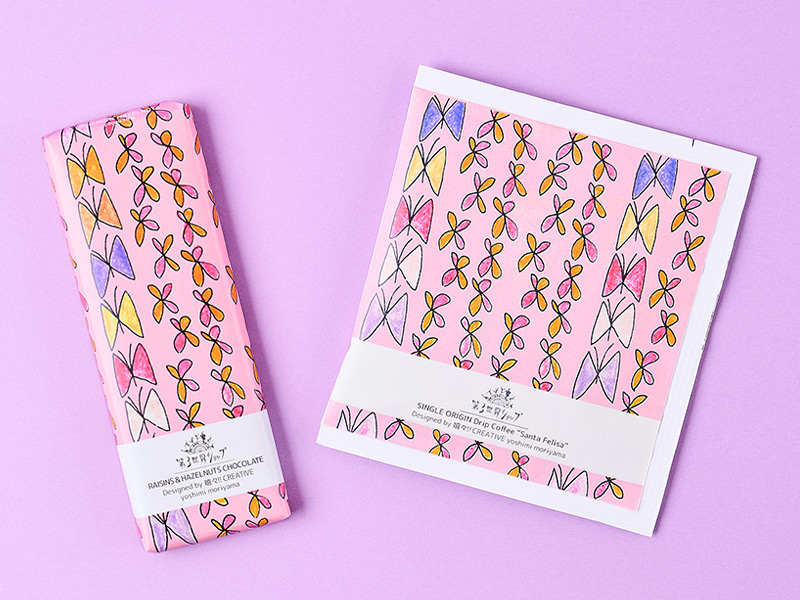 蝶々とお花 パッケージ<