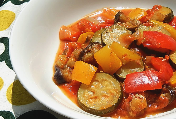 カレー風味のラタトゥイユ