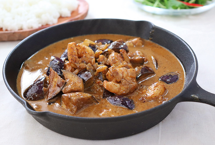 エビとなすのジャフナカレー