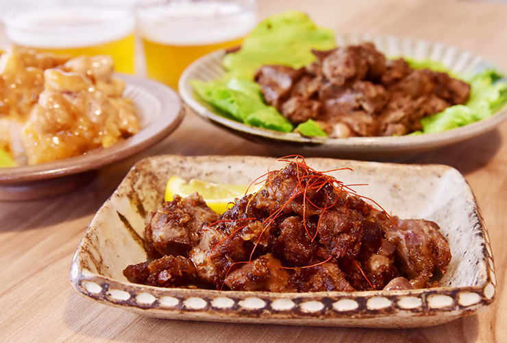 砂肝のカレー唐揚げ